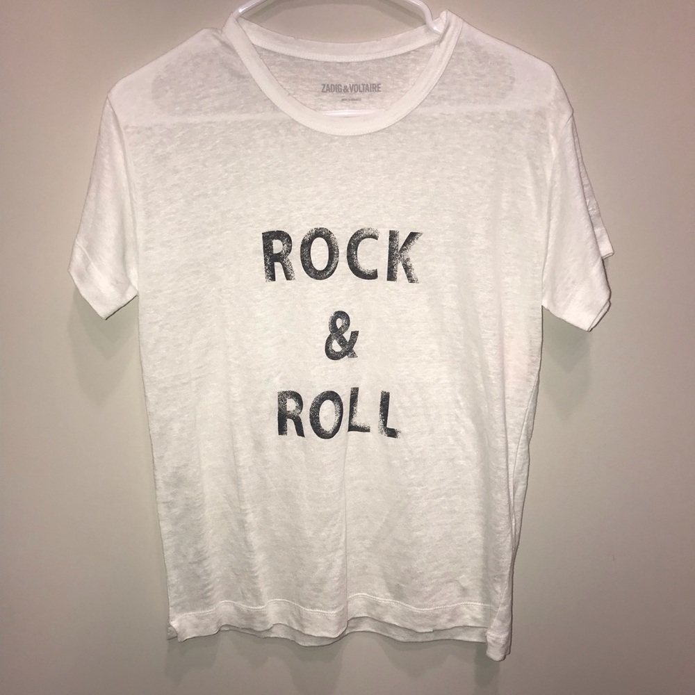 Zadig&voltaire rock and roll linen T-shirt